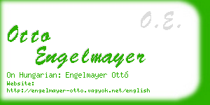 otto engelmayer business card